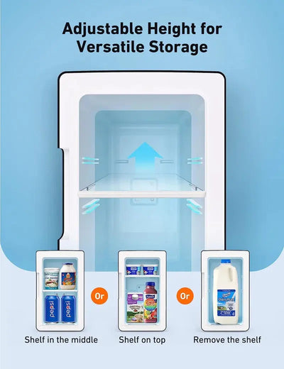 Astroai 6 Liter/8 Can Mini Fridge for Food and Skincare Black | Fridge.com