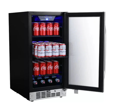 80 Can 15" Convertible Beverage Refrigerator | Fridge.com