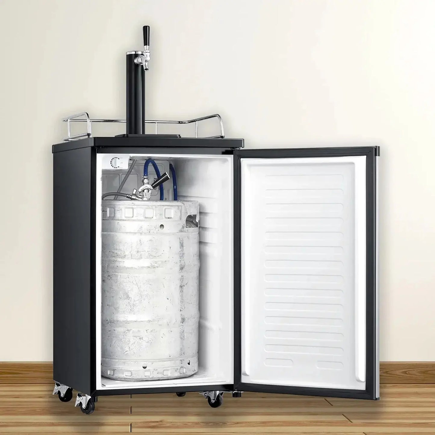 Arctic King Single Tap Kegerator, 4.9 Cu. Ft, Black, ABDA049ADBS | Fridge.com