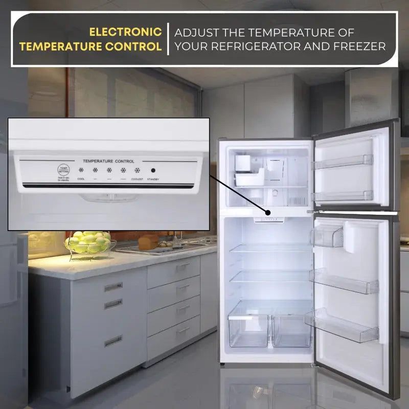ConServ 33In Apartment Refrigerator 21Cf Top Mount W/ Auto Ice Maker Energy Star 110V | Fridge.com