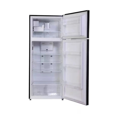 30 In. RETRO Refrigerator 18 CF Top Mount W/Automatic ICE MAKER 110V Handle in Black | Fridge.com
