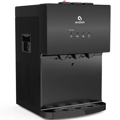Avalon Premium 3 Temperature Self Cleaning Bottleless Countertop Waterdispenser - Black Stainless Steel | Fridge.com