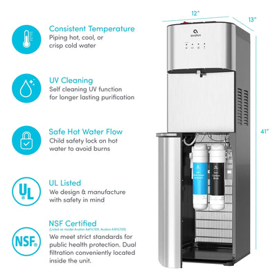 Avalon Self Cleaning Bottleless Water Cooler Dispenser 3 Temperatures | Fridge.com
