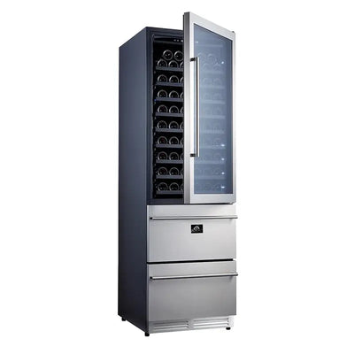 Azienda Dual Temperature Zone 24'' Wine Cooler 108 Bottles with Two Refrigerated Drawers | Fridge.com