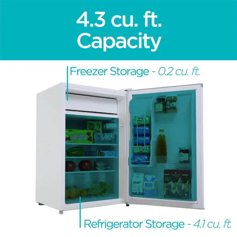 BCRK Series 4.3 Cu. Ft. Freestanding Mini Fridge with Freezer | Fridge.com