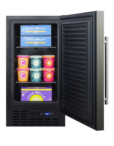 Basalt 2.7 Cubic Feet Frost-Free Undercounter Upright Freezer with Adjustable Temperature Controls and LED Light | Fridge.com