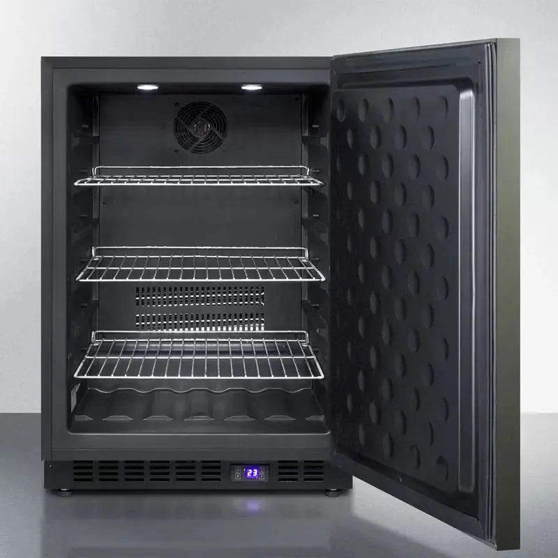 Basalt 4.72 Cubic Feet Frost-Free Undercounter Upright Freezer with Adjustable Temperature Controls and LED Light | Fridge.com