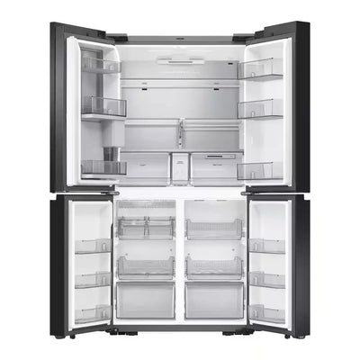 Bespoke 29 Cu. Ft. 4-Door Flex French Door Smart Refrigerator with Beverage Center in White Glass, Standard Depth | Fridge.com