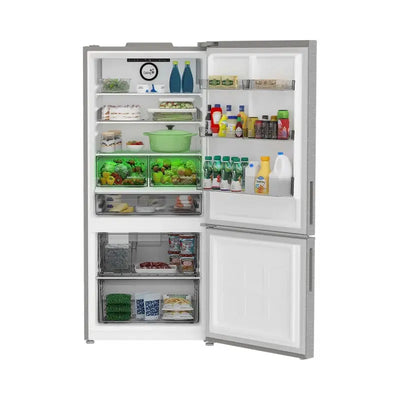 Blomberg 30" 16.1 Cubic Feet Bottom Freezer Refrigerator with Internal Water and Ice Dispenser | Fridge.com