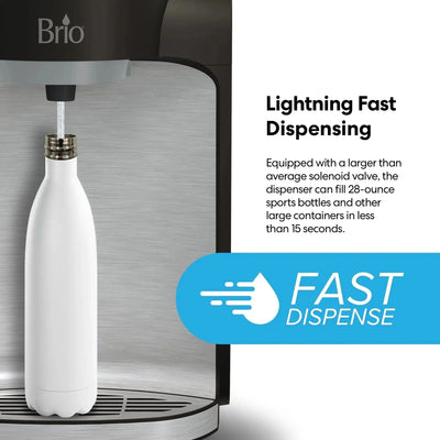Brio 800 Series 2-Stage Bottleless Countertop Water Cooler | Fridge.com