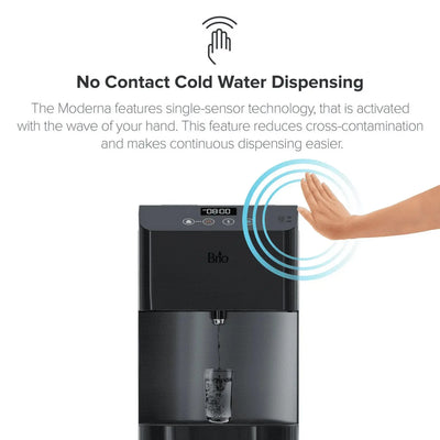 Brio Moderna Touch-Less Bottom Load Water Cooler CLBL720SCXBLK | Fridge.com