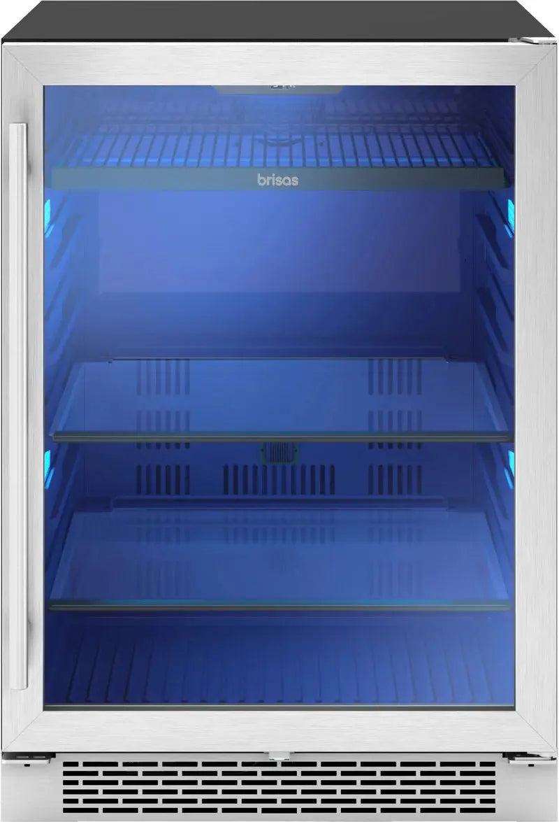Brisas by Zephyr 24" 8-Bottle and 112-Can Single Zone Beverage Cooler | Fridge.com