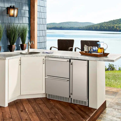 COTLIN 15 Inch Outdoor Beverage Refrigerator 3.2 Cubic Feet Storage 96 Cans (12 Oz.) | Fridge.com