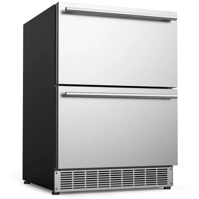COTLIN 24" 4.9 Cu.Ft. Double Drawer Stainless Steel Refrigerator HX-160DDR | Fridge.com