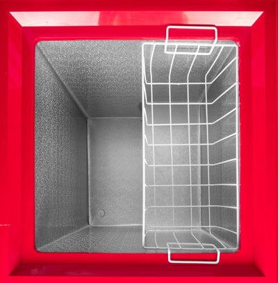 Coca-Cola CKRFCF35CR 3.5 Cu.Ft. Refrigerator & Chest Freezer, Red | Fridge.com