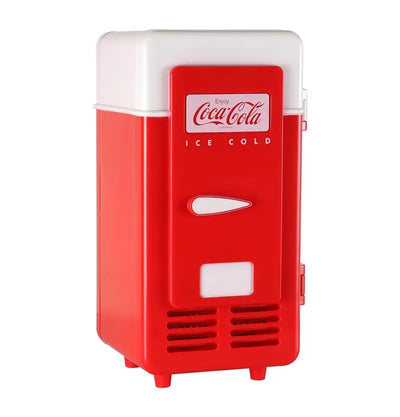 Coca-Cola Single Can Cooler, Red, USB Mini Fridge for Desk, Office, Dorm | Fridge.com