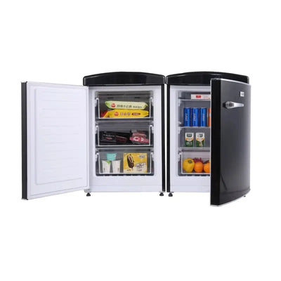 Conserv 3.2 Cu.Ft. Frost Free Black Retro Convertible Refrigerator-Freezer Set | Fridge.com