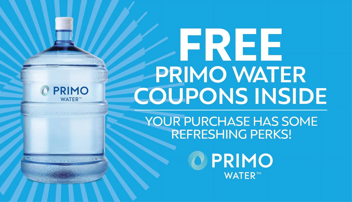 Primo® Water Deluxe Countertop Water Dispenser Top Loading, Hot/Cold/Cool Temp, 20 Inches Tall, White | Fridge.com