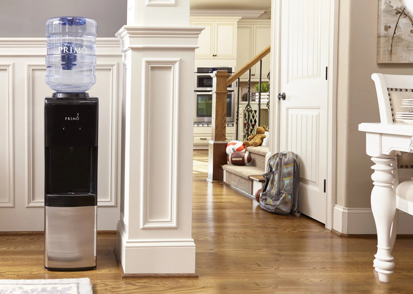 Primo® Water Deluxe Dispenser Top Loading, Hot/Cold/Cool Temp, Stainless Steel | Fridge.com