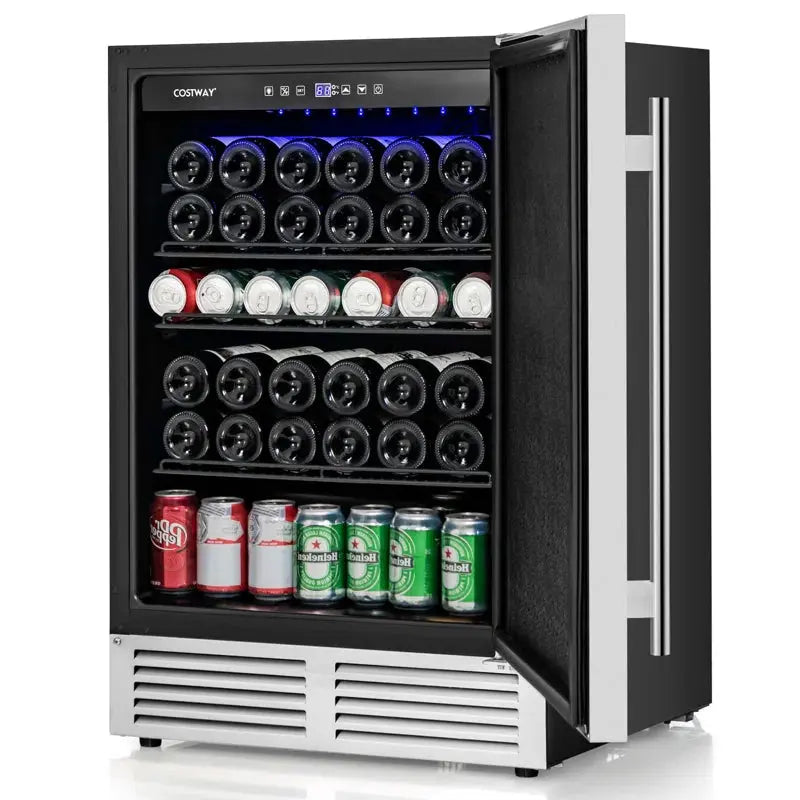 Costway 1 Cubic Feet Portable Freestanding Mini Fridge with Freezer | Fridge.com
