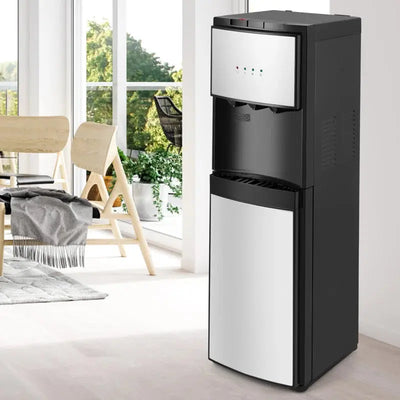 Cosvalve Black Free Standing Bottom Loading Water Dispenser | Fridge.com