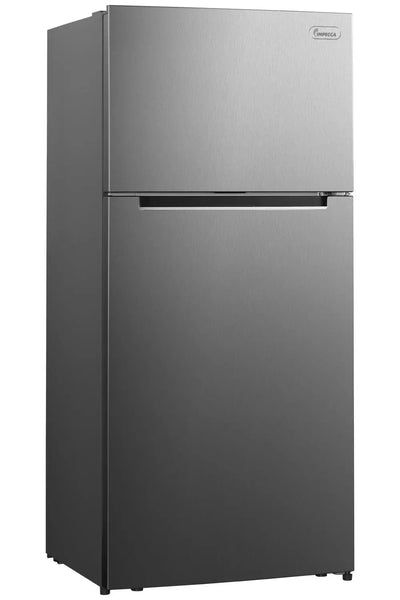 Counter-Depth Refrigerator 17 Cu. Ft. - Top Mount Freezer, Stainless Steel | Impecca | Fridge.com