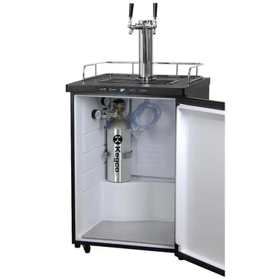 Dual Tap Stainless Steel Digital Kegerator | Fridge.com