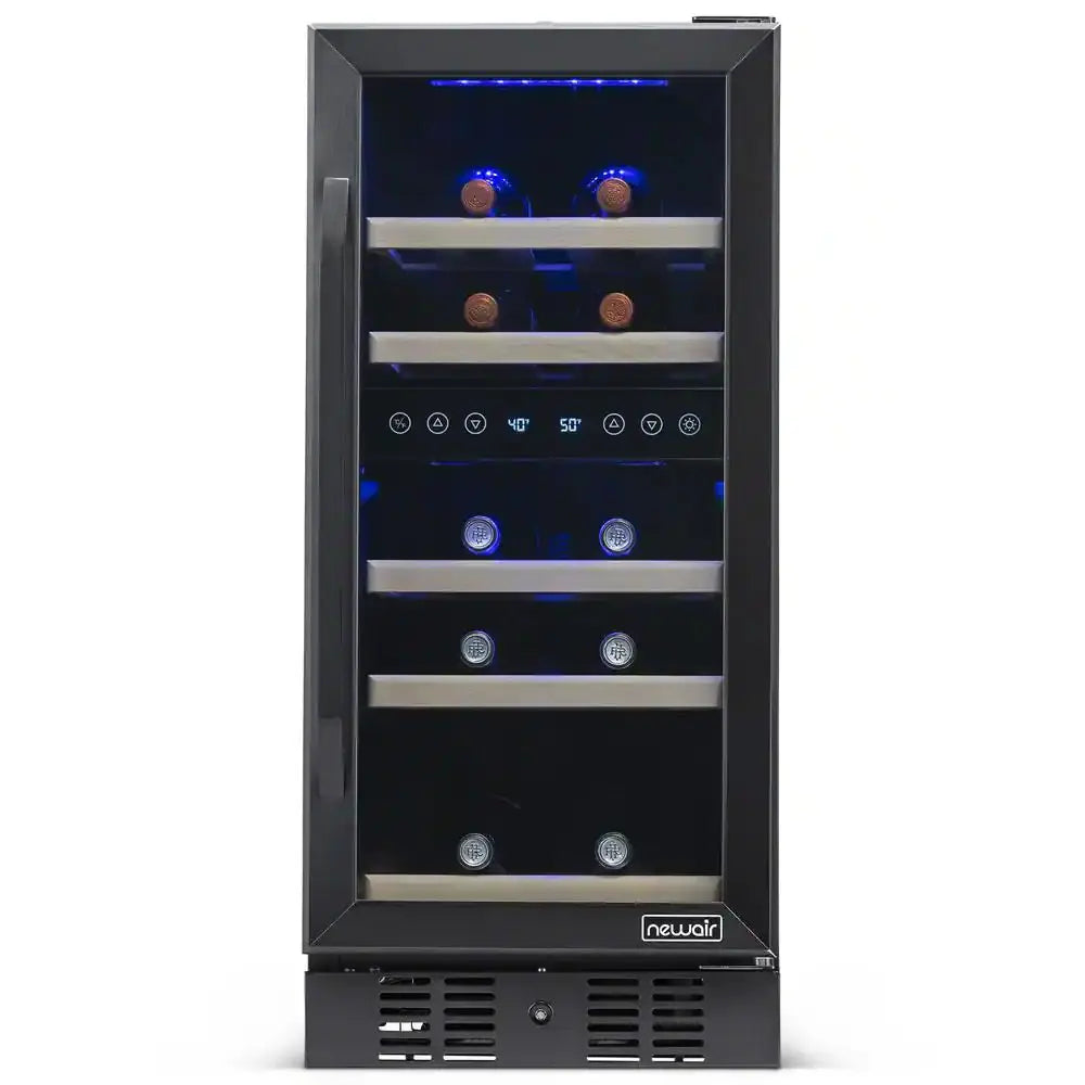 Dual Zone 29-Bottle Built-In Compressor Wine Cooler Fridge Quiet Operation and Beech Wood Shelves, Stainless Steel | Fridge.com