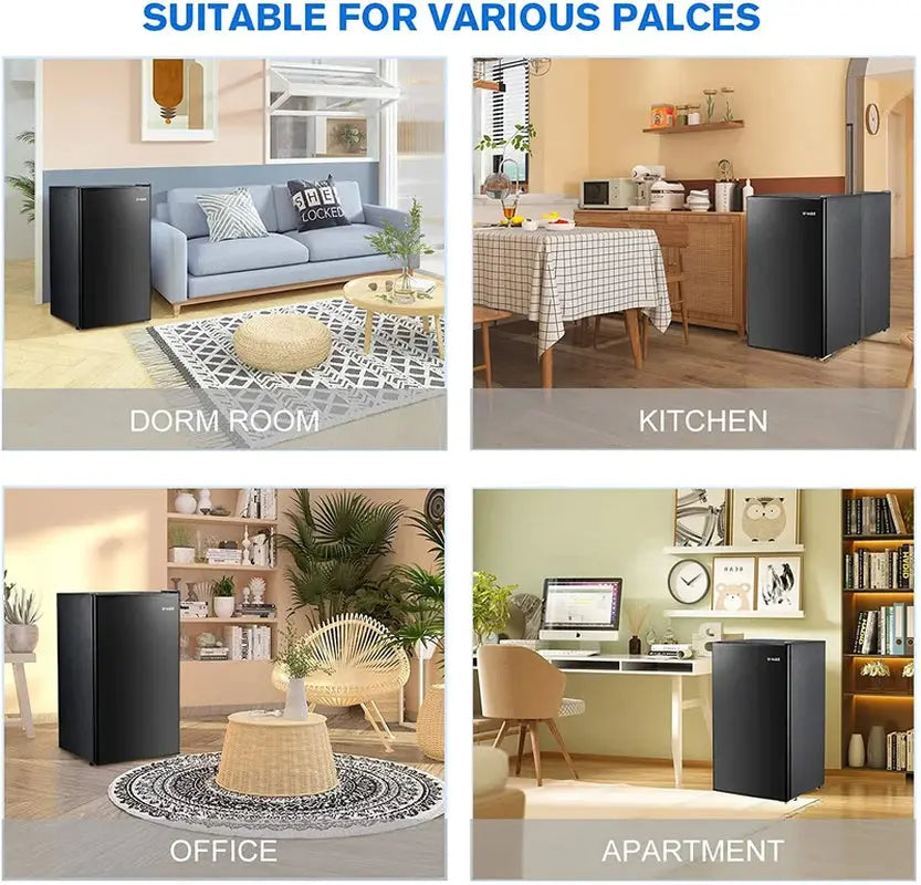 EROMMY Erommy 3.2 Cubic Feet Freestanding Mini Fridge with Freezer | Fridge.com