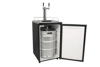Edgestar 4.9 Cubic Feet Dual Tap Freestanding Kegerator with Adjustable Temperature | Fridge.com