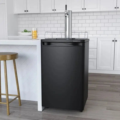 Edgestar 4.9 Cubic Feet Single Tap Freestanding Kegerator with Adjustable Temperature | Fridge.com