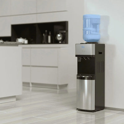Brio Top Loading Water Cooler Dispenser - Hot and Cold Water, Child Safety Lock, Holds 3/5 Gallon Bottles - Ul/Energy Star Approved | Fridge.com