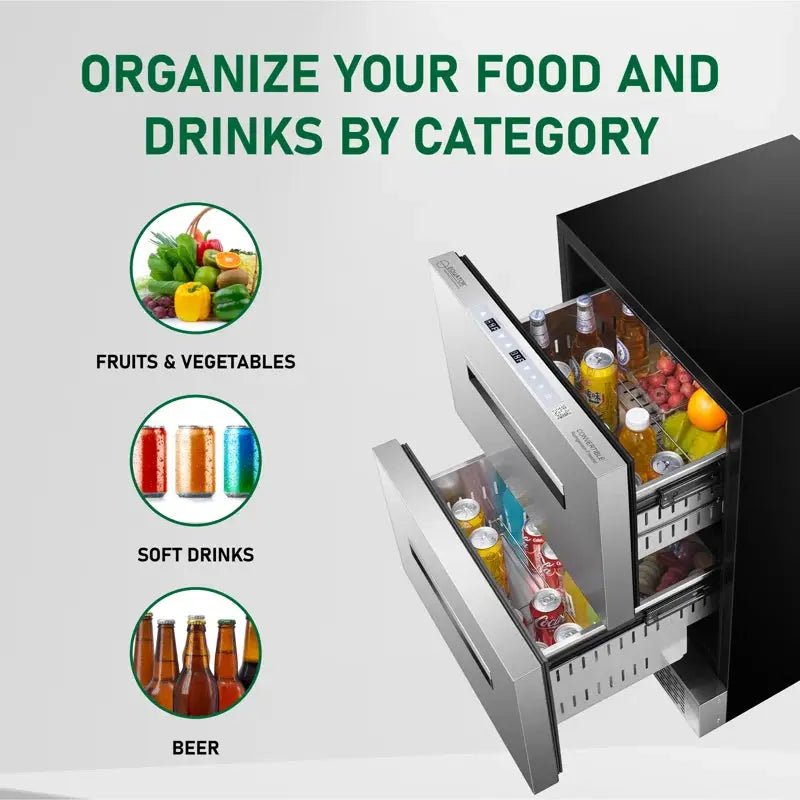 Equator 24" 2 Drawer 2 Zone Convertible Refrigerator-Freezer 5Cf Sabbath Mode | Fridge.com