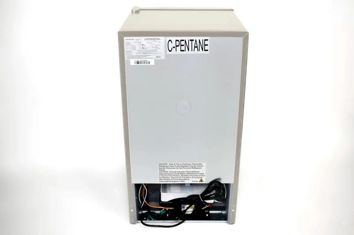 FRIGIDAIRE Retro 2-Door Compact Fridge Freezer Combo, 3.1 Cu. Ft., Stainless Steel, Built-In Bottle Opener | Fridge.com