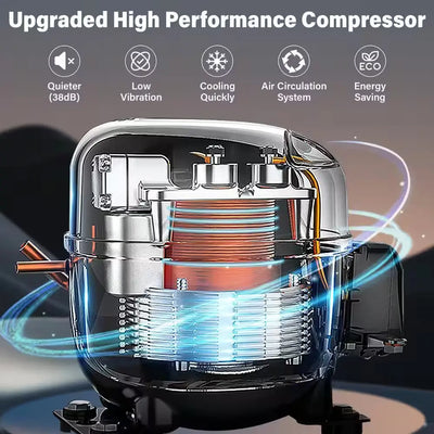 48 In. Double Zone Cellar Cooling Unit 104-Bottles Built- In/Freestanding Wine Cooler Side-By-Side Refrigerator in Black | Fridge.com