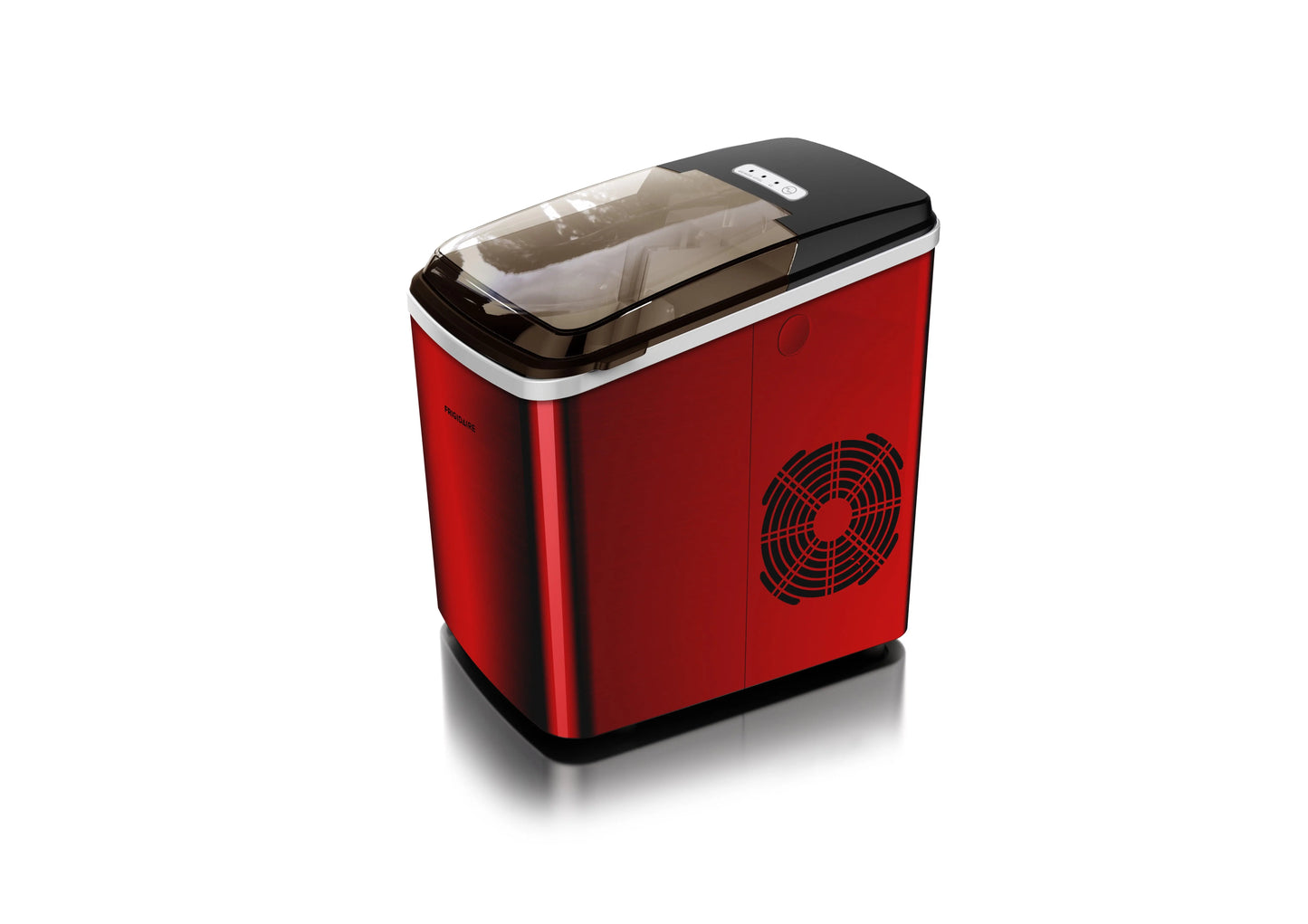 Frigidaire 26Lb. Countertop Portable Ice Maker - (EFIC121-SSRED) Stainless Steel | Fridge.com