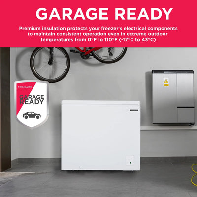 Frigidaire 3.5 Cu. Ft. Chest Freezer, Garage Ready, Efrf3003,White | Fridge.com