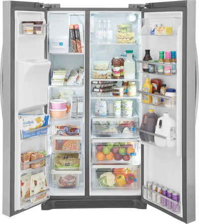 Frigidaire 36" 22.3 Cubic Feet Energy Star Smudge-Resistant Side by Side Refrigerator with External Water and Ice Dispenser | Fridge.com