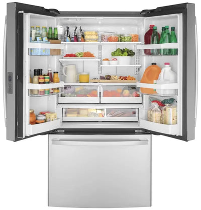 GE 36" Counter Depth French Door 23.1 Cu. Ft. Smart Energy Star Refrigerator with Fingerprint Resistant Finish | Fridge.com
