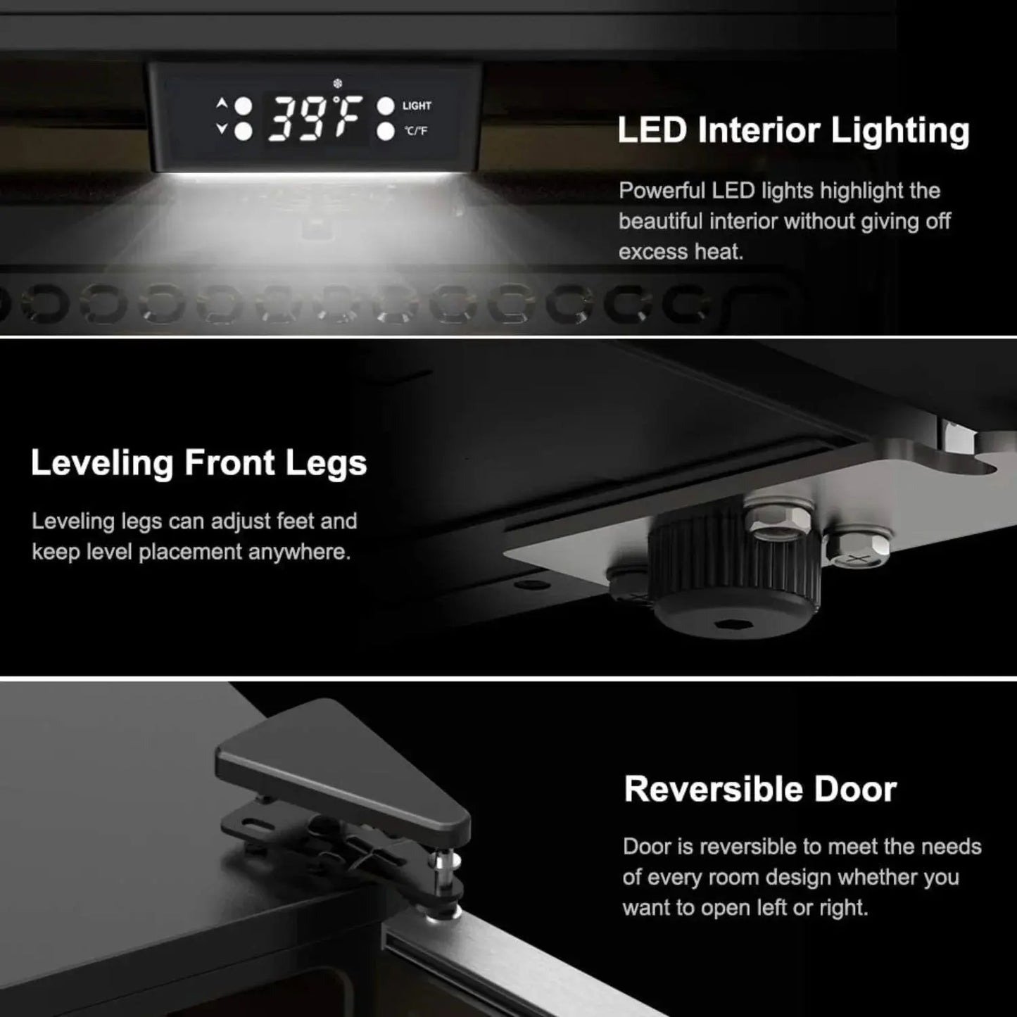 Galanz 5.7 Cu. Ft 172 Cans Beverage Refrigerator, Stainless Steel, 23.4 in Wide, New | Fridge.com