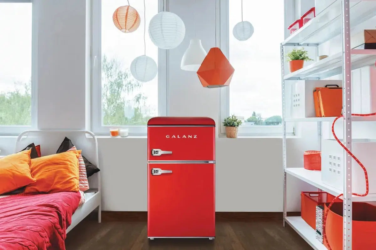 Galanz Retro 3.1 Cubic Feet Freestanding Mini Fridge with Freezer | Fridge.com