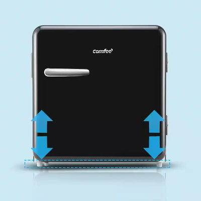 1.6 Cu. Ft. Solo Series Retro Mini Refrigerator in Black Adjustable Thermostat, ENERGY STAR for Bedroom/Dorm/Garage | Fridge.com