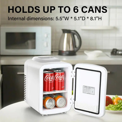 Geek Chef 0.15 Cubic Feet Portable Mini Fridge with Freezer | Fridge.com