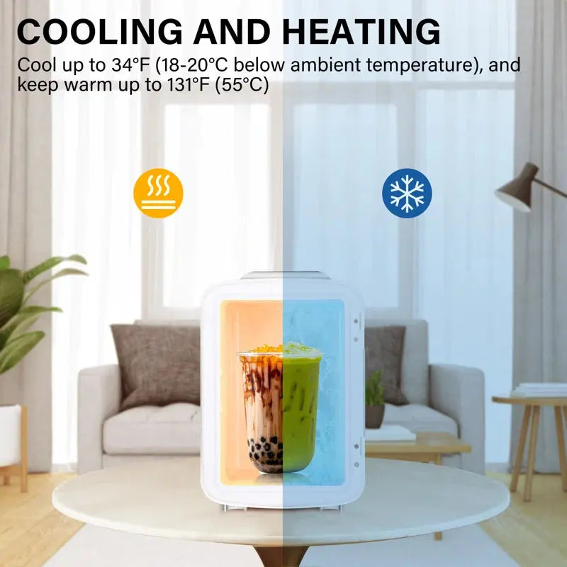 Geek Chef 0.15 Cubic Feet Portable Mini Fridge with Freezer | Fridge.com