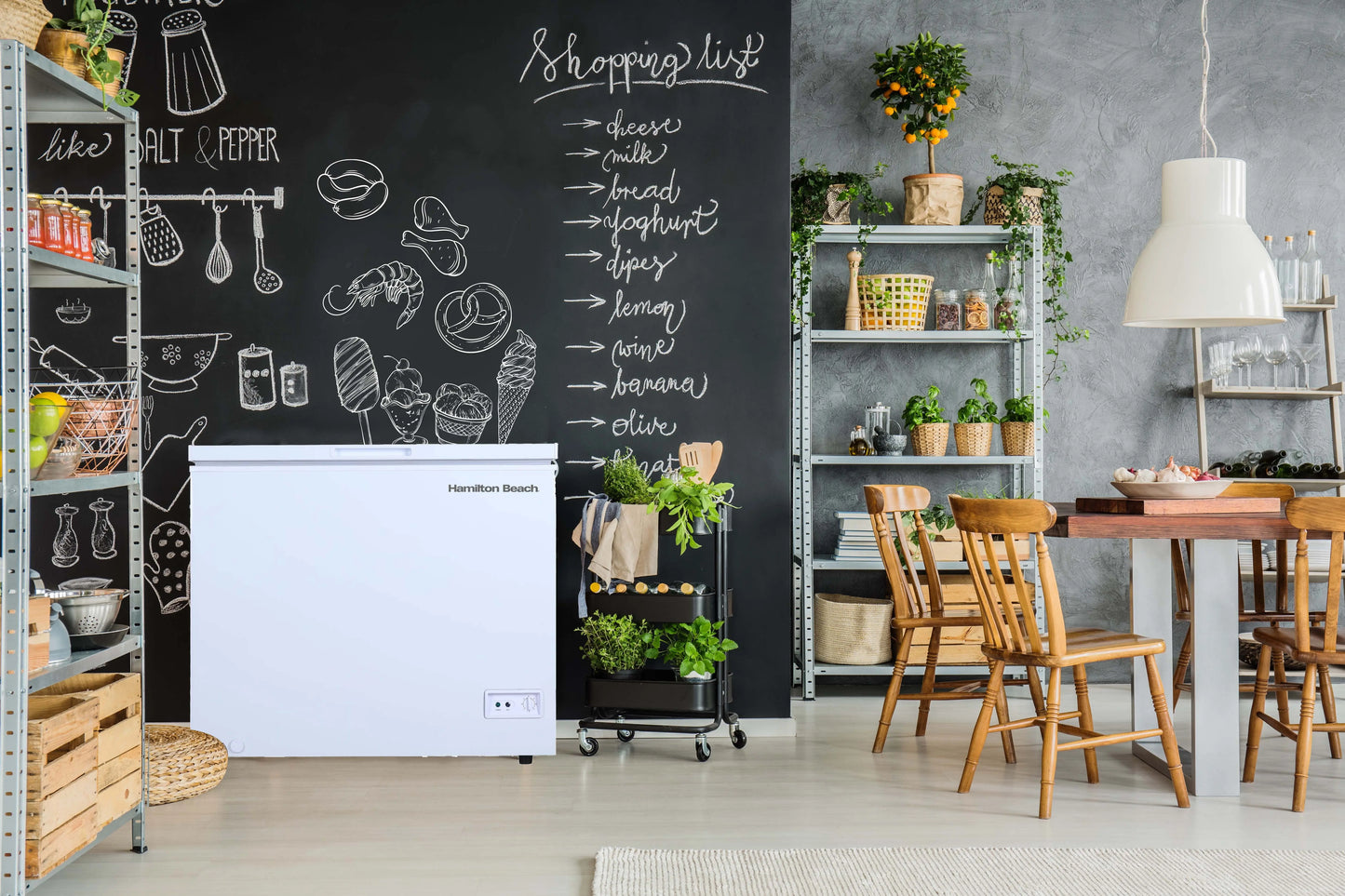 Hamilton Beach 5.0 Cu. Ft. Chest Freezer, White, HBFRF510 | Fridge.com