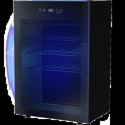 Honeywell 18.9 In. 24-Bottle Wine Cooler and 24-Can Beverage Cooler in Black with Digital Thermostat | Fridge.com