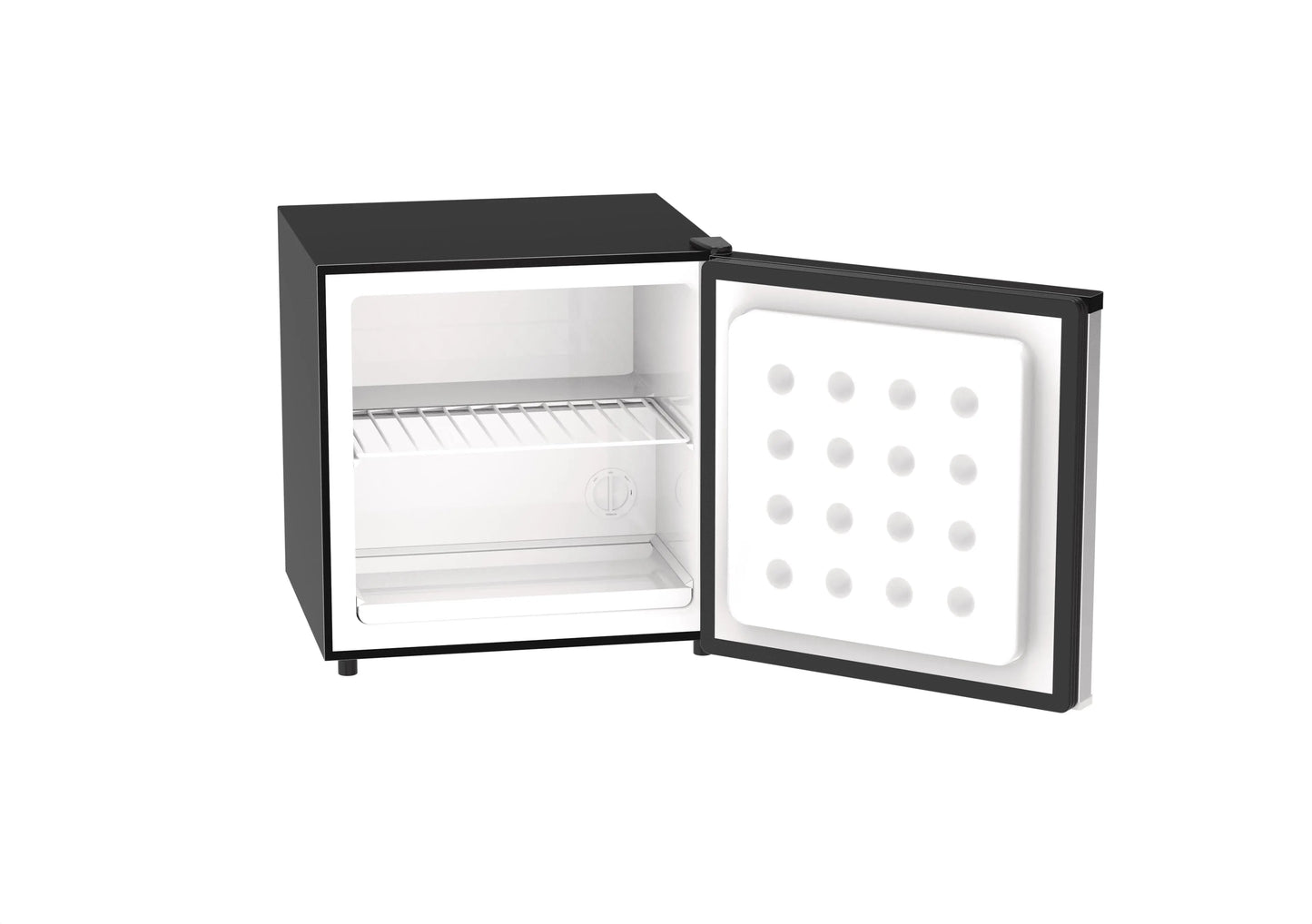 Honeywell Mini Compact Freezer Countertop, 1.1 Cubic Feet, Single Door Upright Freezer with Reversible Door, Removable Shelves, for Home, Dorms, Apartment, Office- Stainless Steel | Fridge.com