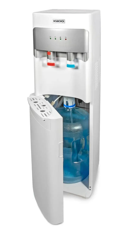 Igloo White Free Standing Bottom Loading Electric Water Dispenser | Fridge.com