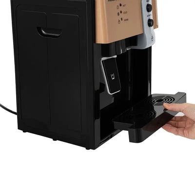 JOYDING Black Countertop Top Loading Electric Water Dispenser | Fridge.com