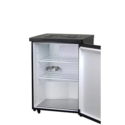 Kegco 0.69 Cubic Feet Black Single Tap Freestanding Kegerator with Adjustable Temperature | Fridge.com